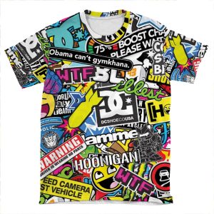 Stickerbomb Apparal Jdm/Eurostyle AOP T-shirt Tee