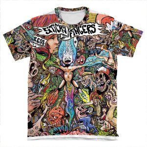 Sticky Fingers- Caress Your Soul AOP T-shirt Tee