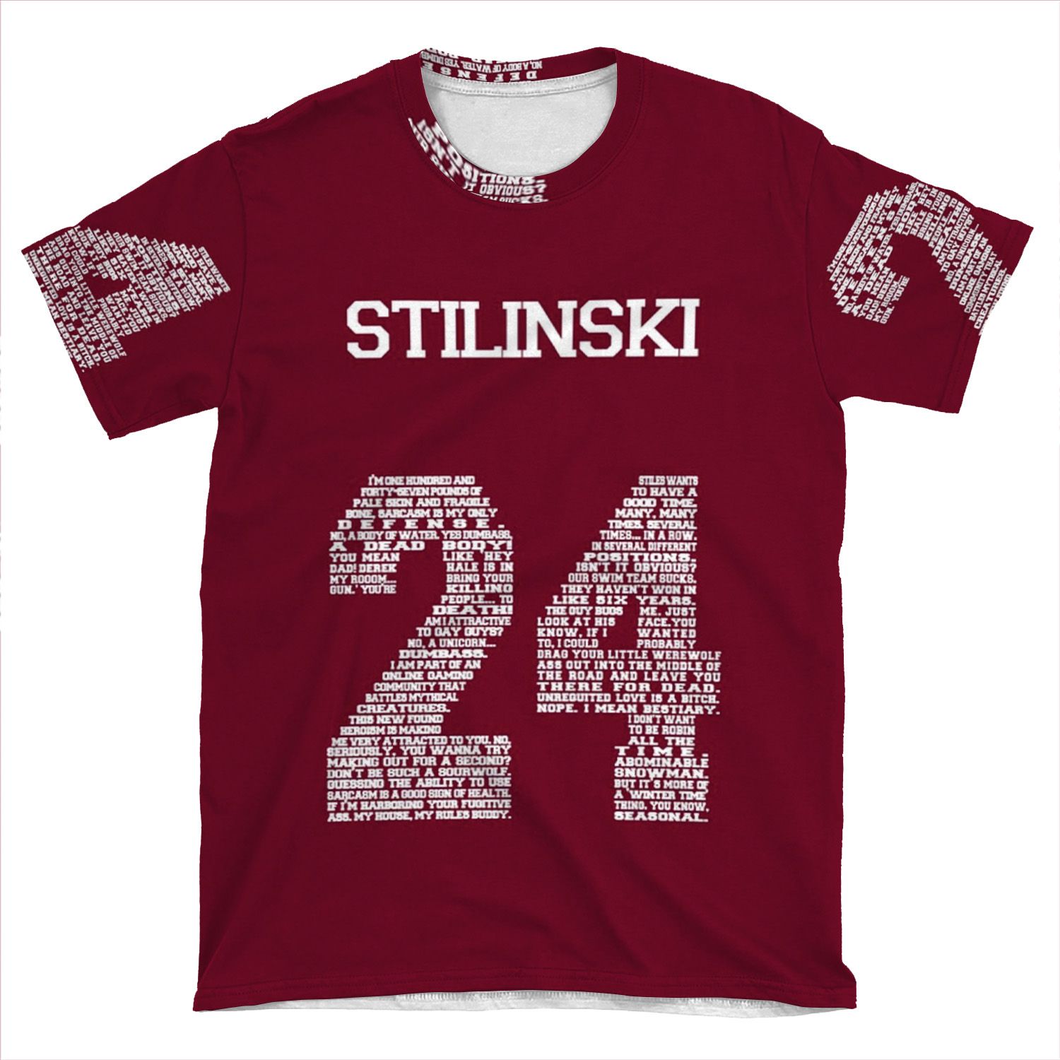 Stiles Quote Jersey AOP T-shirt Tee