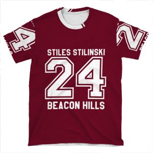 Stiles Stilinski #24 AOP T-shirt Tee