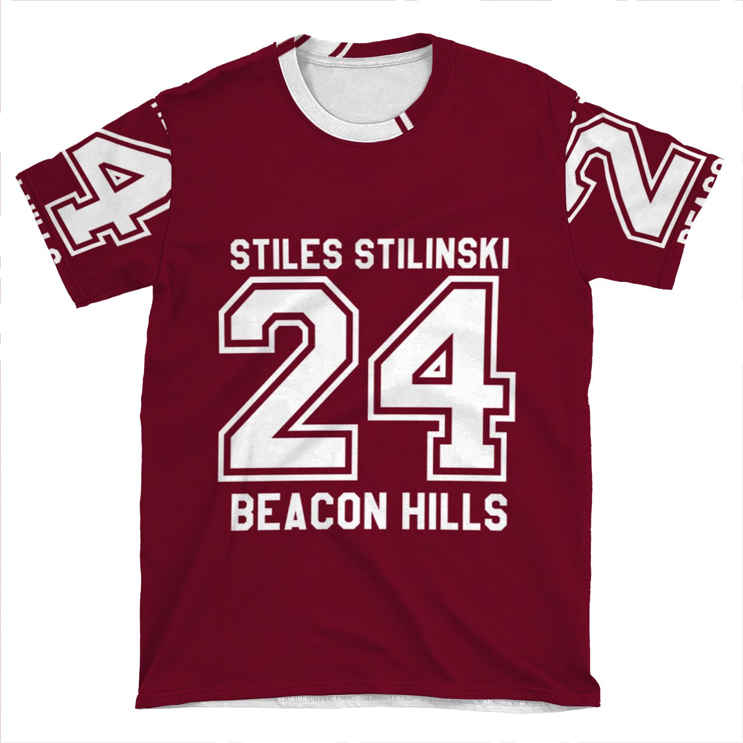 Stiles Stilinski #24 AOP T-shirt Tee