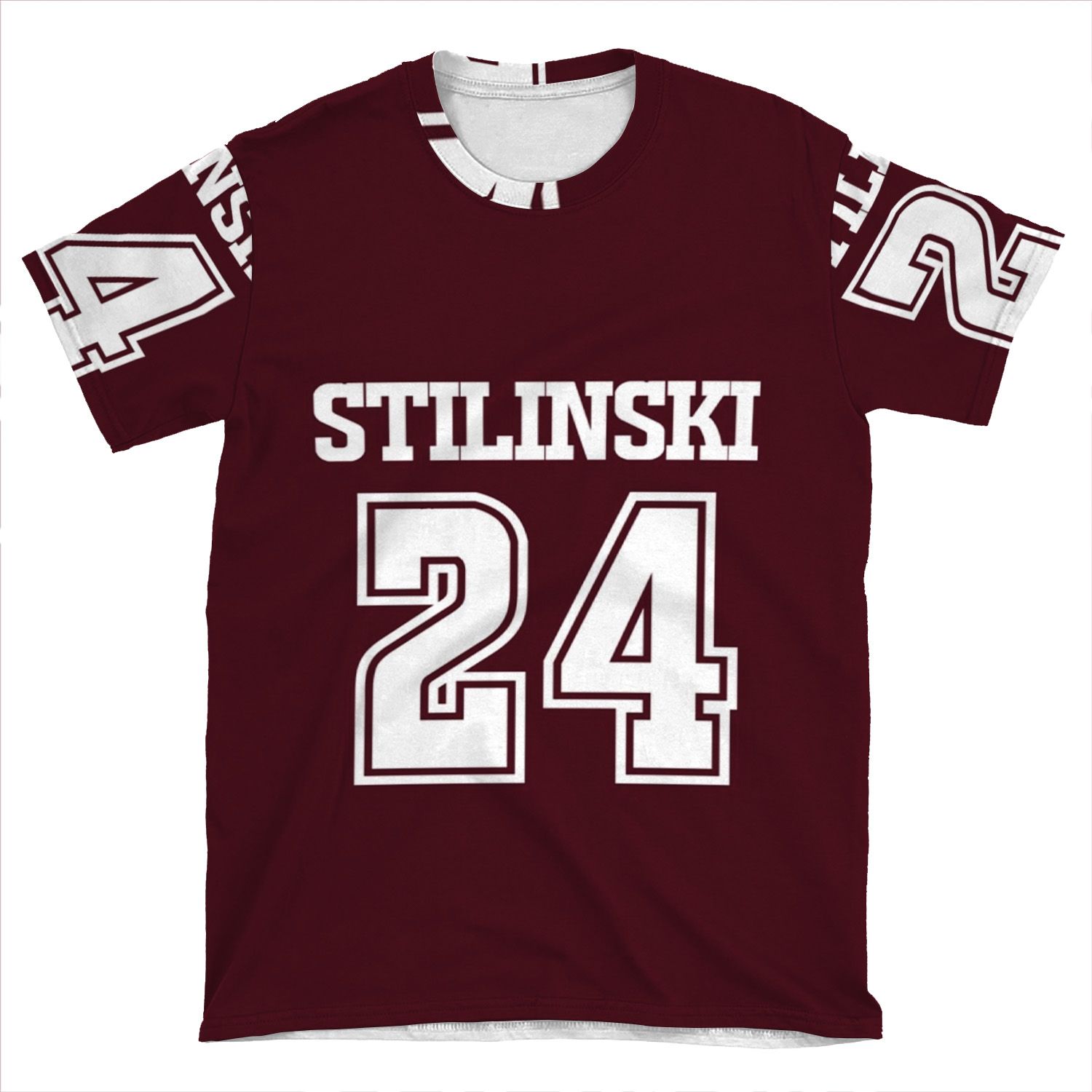 Stiles Stilinski Lacrosse Jersey - Back AOP T-shirt Tee