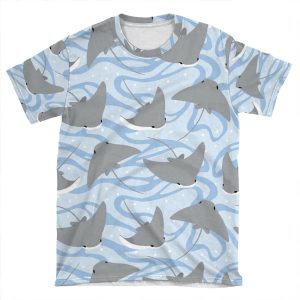 Stingrays - Cownose Ray - Sticker Pack AOP T-shirt Tee