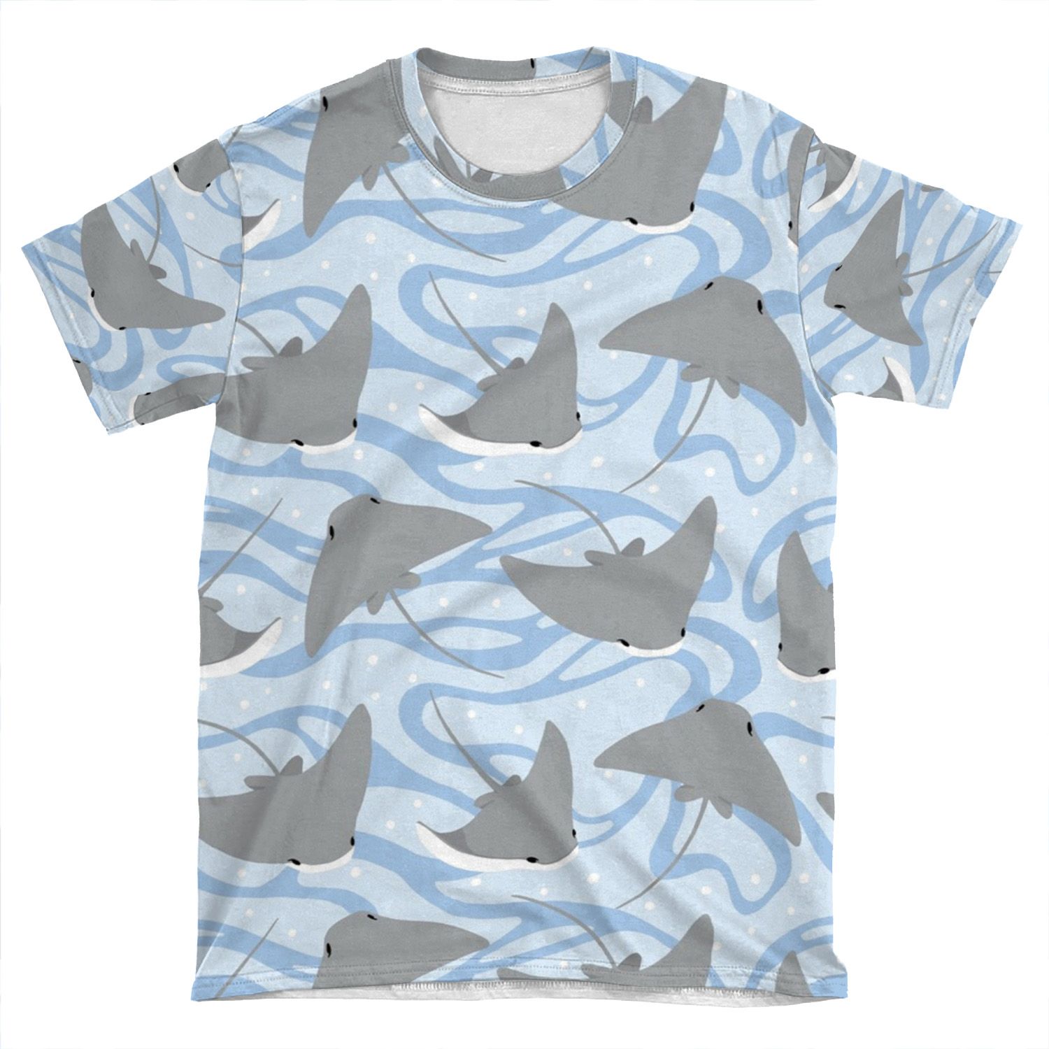 Stingrays - Cownose Ray - Sticker Pack AOP T-shirt Tee