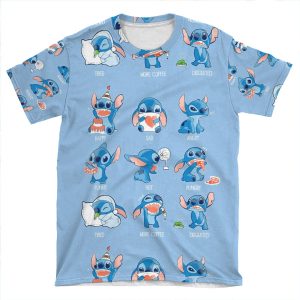 Stitch Emoticon! AOP T-shirt Tee