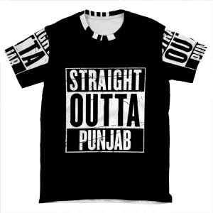 Straight Outta Punjab AOP T-shirt Tee