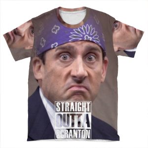 Straight Outta Scranton - Prison Mike AOP T-shirt Tee
