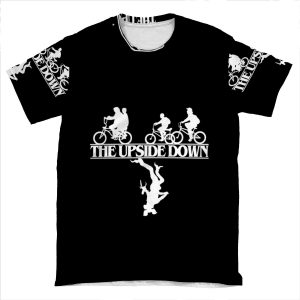 Stranger Things The Upside Down Demogorgon White Tshirt AOP T-shirt Tee