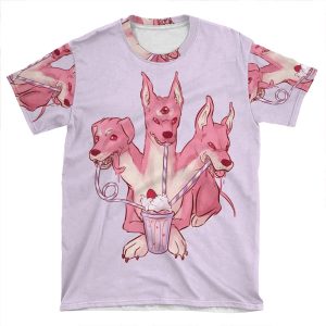 Strawberry Cerberus AOP T-shirt Tee