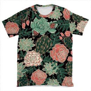 Succulent AOP T-shirt Tee