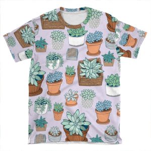 Succulent Love AOP T-shirt Tee