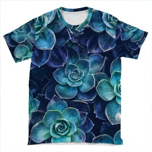 Succulents AOP T-shirt Tee