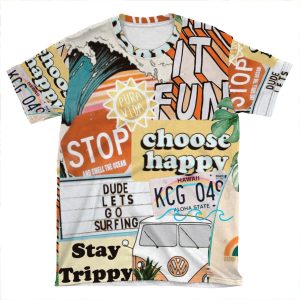 Summer Collage AOP T-shirt Tee