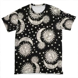 Sun And Moon AOP T-shirt Tee