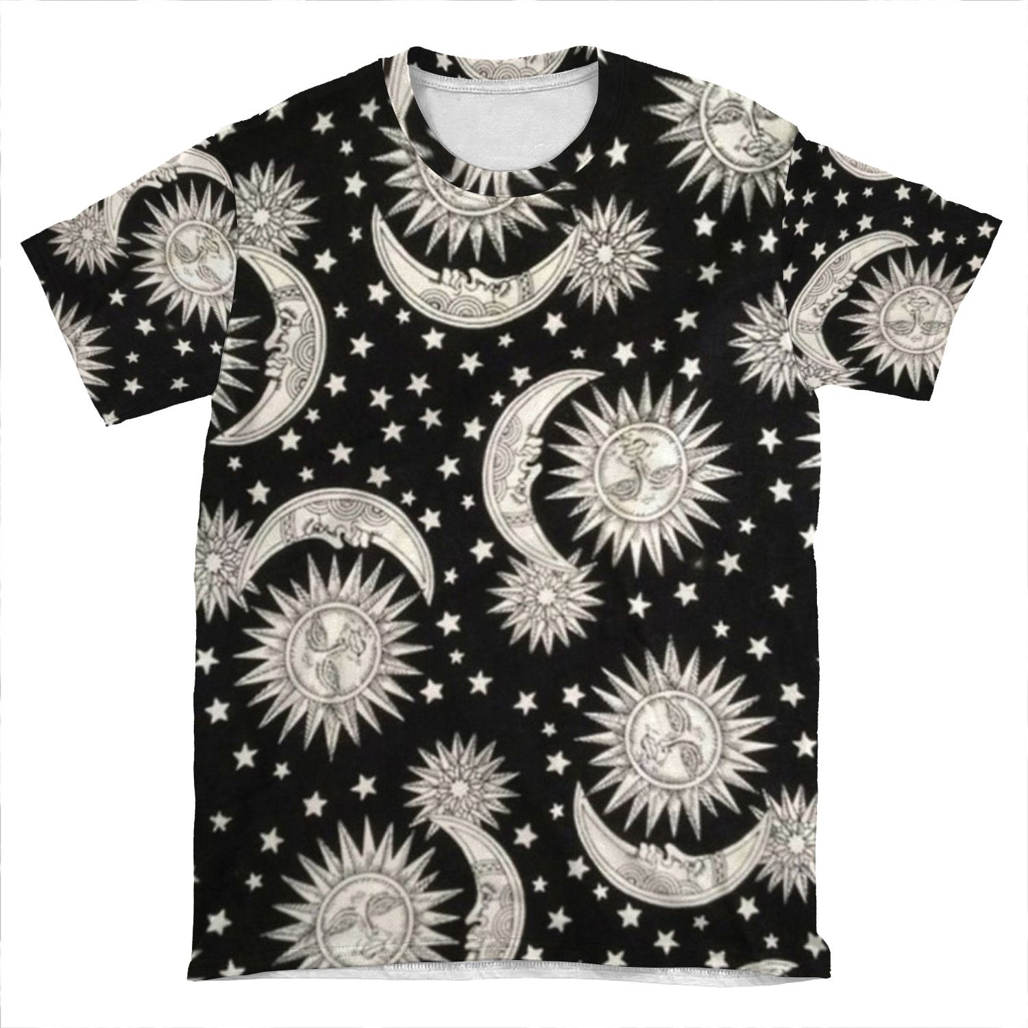 Sun And Moon AOP T-shirt Tee