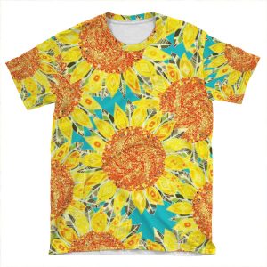 Sunflower Field AOP T-shirt Tee