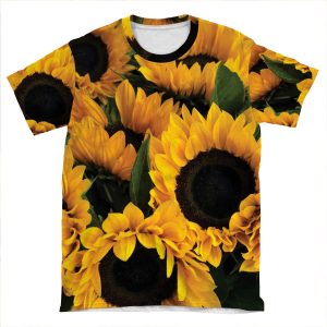 Sunflower Sensation AOP T-shirt Tee