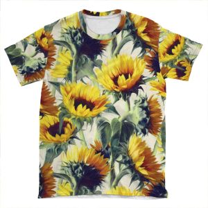 Sunflowers Forever AOP T-shirt Tee
