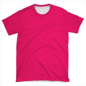Super Bright Fluorescent Pink Neon AOP T-shirt Tee