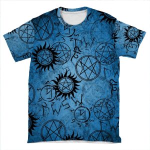 Supernatural Blue AOP T-shirt Tee