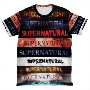 Supernatural Intro Seasons 1-10 AOP T-shirt Tee
