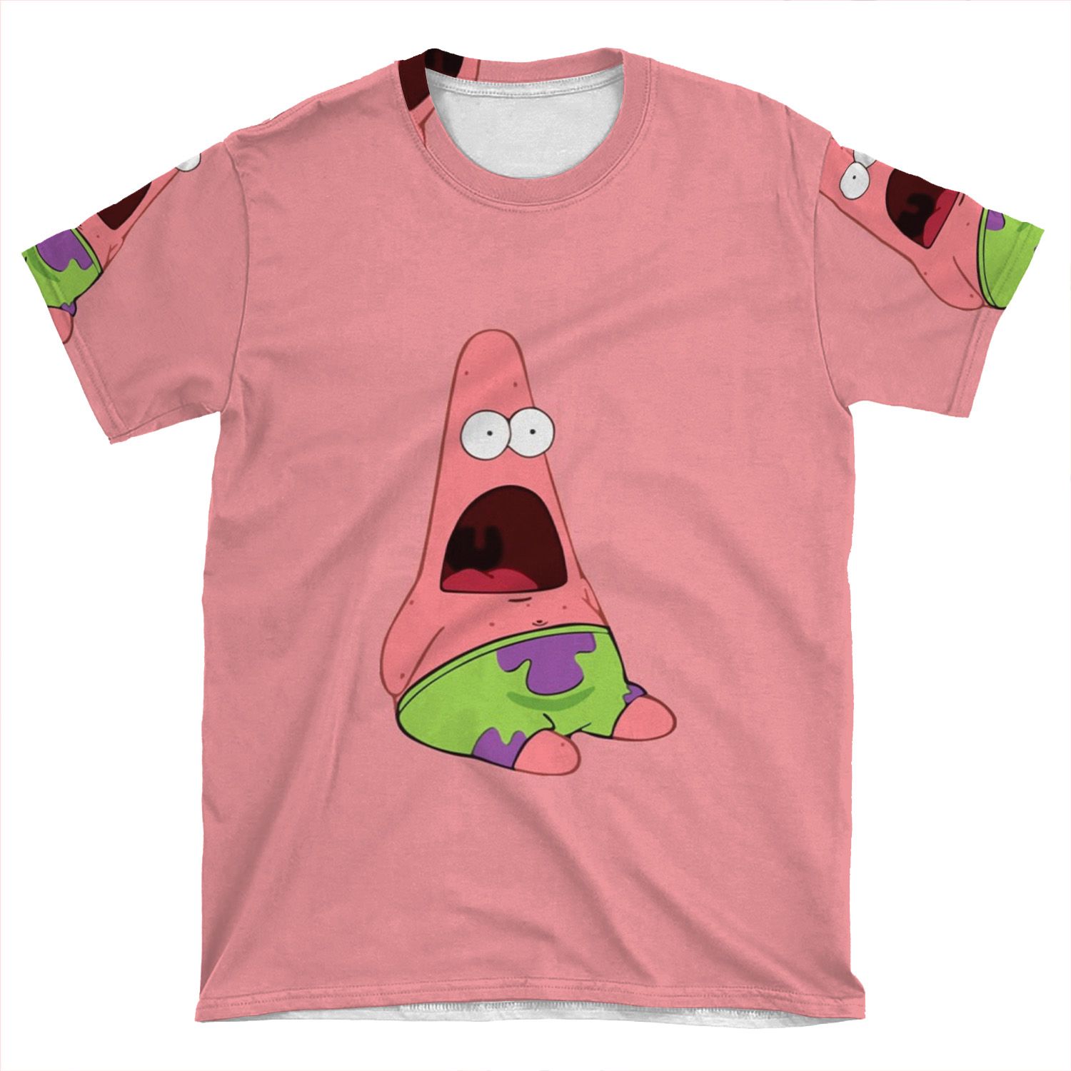 Surprised Patrick 2 AOP T-shirt Tee