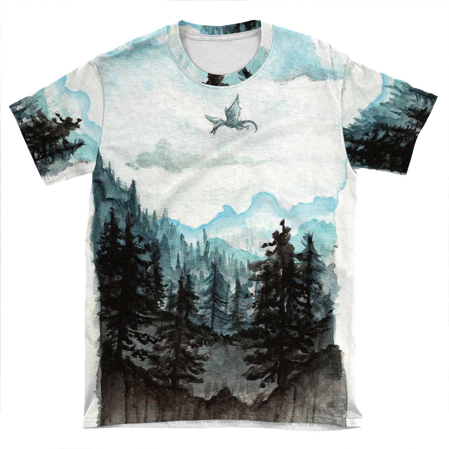Surveying The Slopes AOP T-shirt Tee