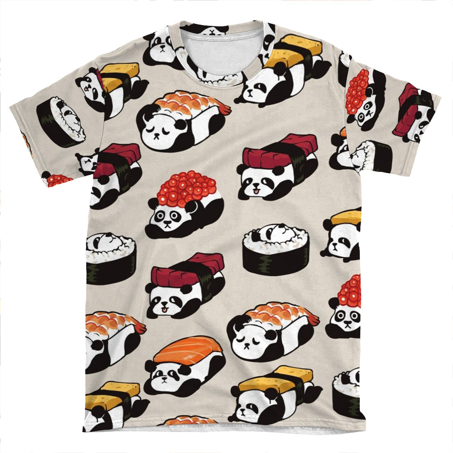 Sushi Panda AOP T-shirt Tee