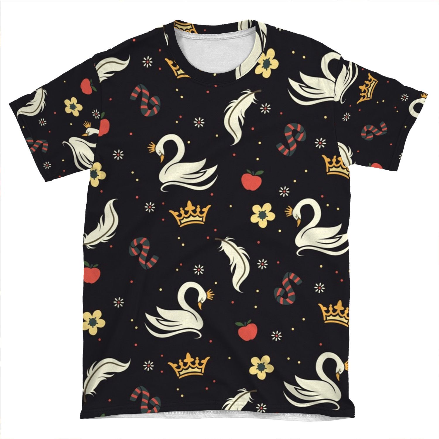 Swan Queen - Dark AOP T-shirt Tee