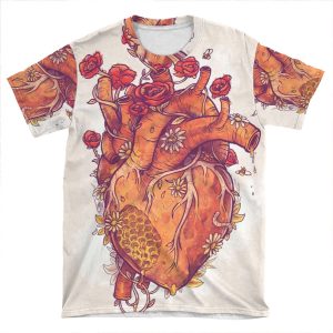Sweet Heart AOP T-shirt Tee