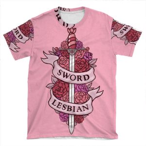 Sword Lesbian AOP T-shirt Tee