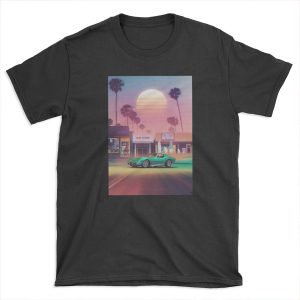 Synthwave Sunset Drive T-shirt Tee