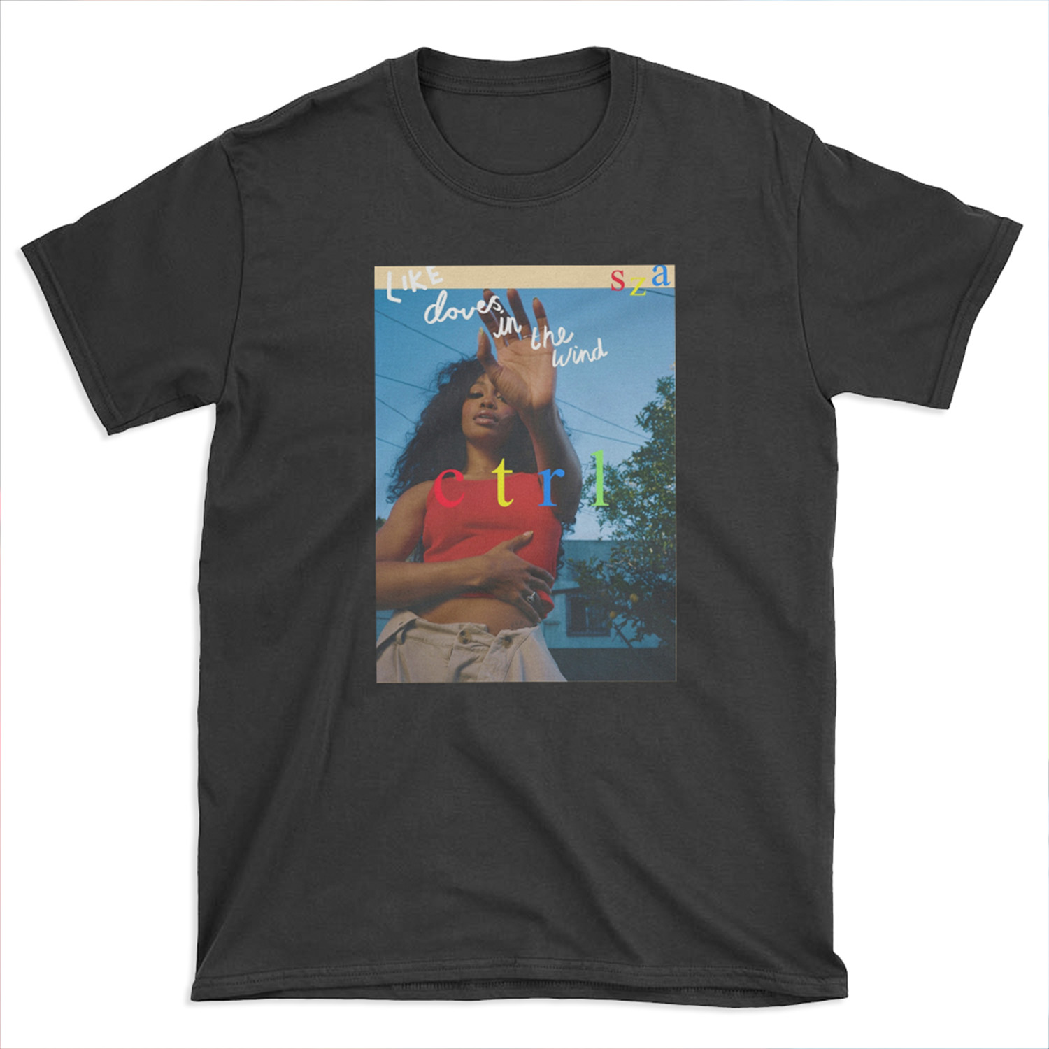 Sza CTRL doves in the wind poster T-shirt Tee
