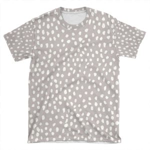 Tan Dalmatian Print AOP T-shirt Tee