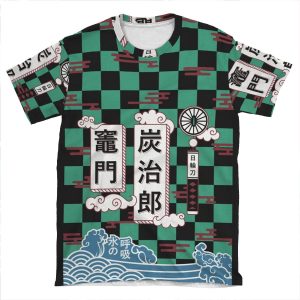 Tanjiro Kamado - Breath Of Water - Demon Slayer - Kimetsu No Yaiba AOP T-shirt Tee