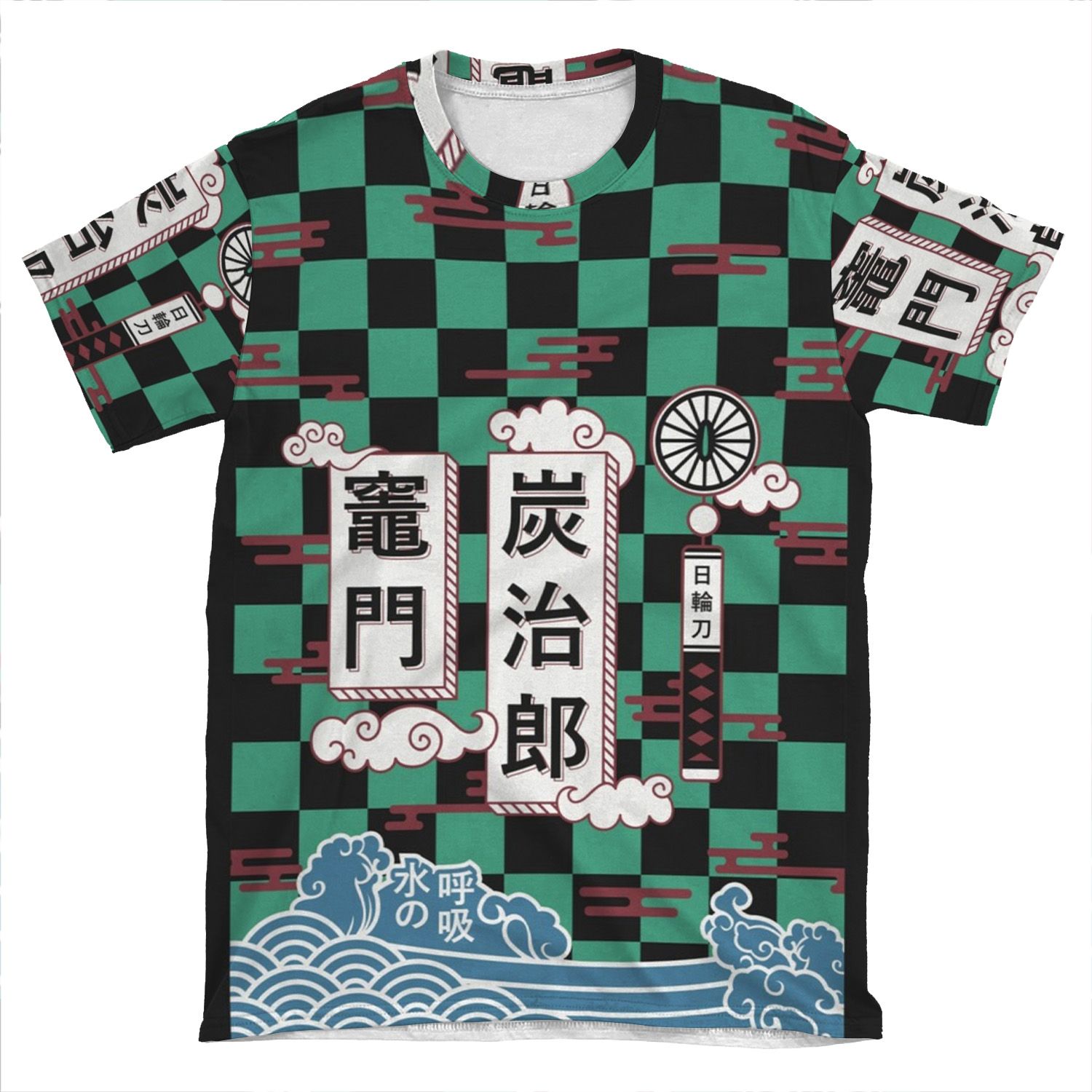 Tanjiro Kamado - Breath Of Water - Demon Slayer - Kimetsu No Yaiba AOP T-shirt Tee