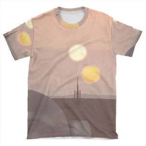 Tatooine Retro Travel Poster AOP T-shirt Tee