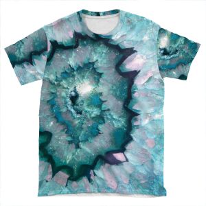 Teal Agate AOP T-shirt Tee