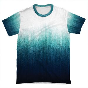 Teal Ombre AOP T-shirt Tee