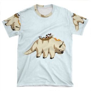 Team Avatar On Appa AOP T-shirt Tee