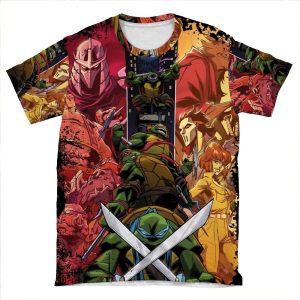 Teenage Mutant Ninja Turtle Cast AOP T-shirt Tee