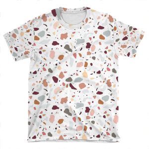 Terrazzo Marble Pattern AOP T-shirt Tee