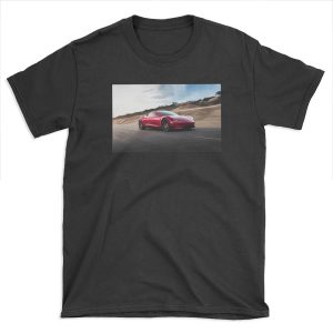Tesla Roadster 2.0 Illustration Drawing Painting T-shirt Tee
