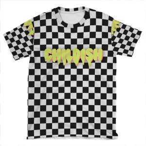 Tgfbro | Childish (B&W Design) AOP T-shirt Tee