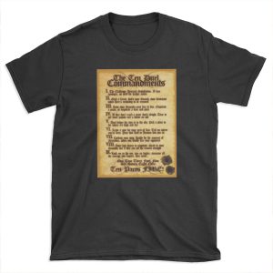 The 10 Duel Commandments T-shirt Tee