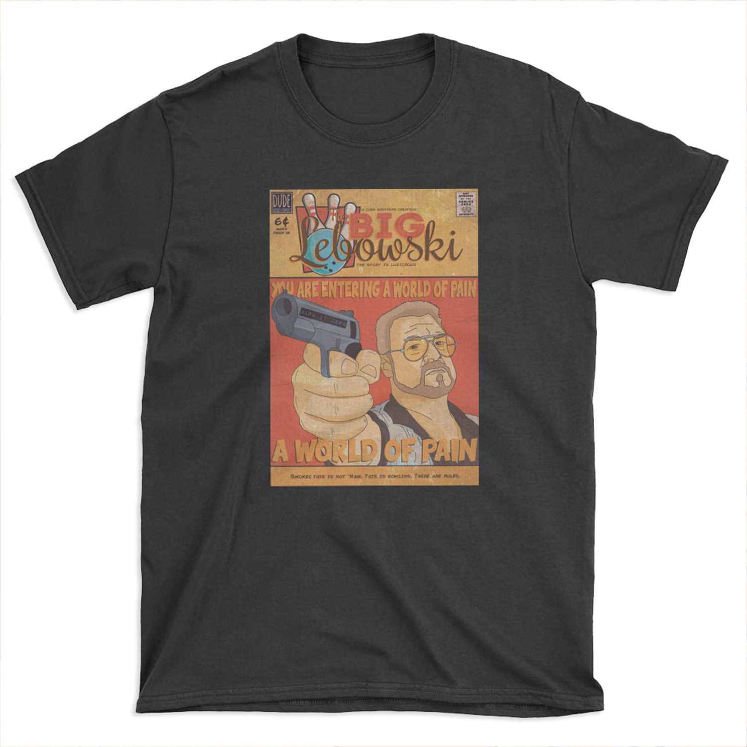 The Big Lebowski Comic Style T-shirt Tee
