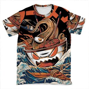 The Black Great Ramen AOP T-shirt Tee