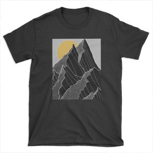 The dark peaks under the golden sun T-shirt Tee
