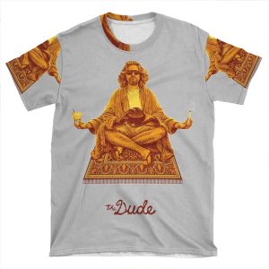 The Dude Budha The Big Lebowski AOP T-shirt Tee