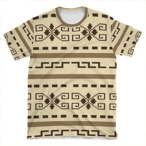 The Dude's Cardigan Pattern - The Big Lebowski AOP T-shirt Tee